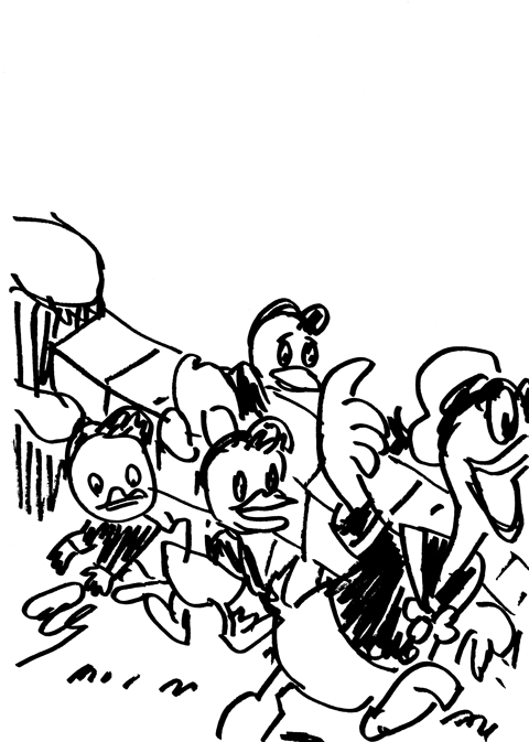 Donald Duck and his nephews
