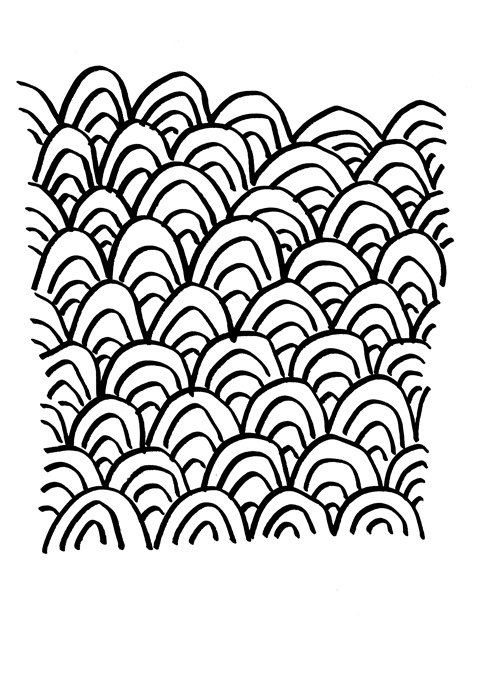 A Japanese wave pattern