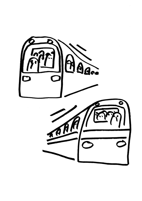 Subway trains